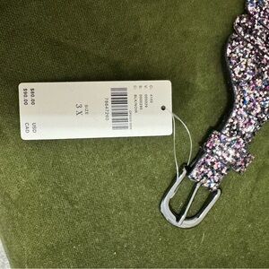 Anthropologie Glitter Belt - Multicolor